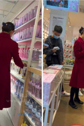 150【 KFC-1128 】★两个空姐下班后逛街，黑丝白内可爱风。