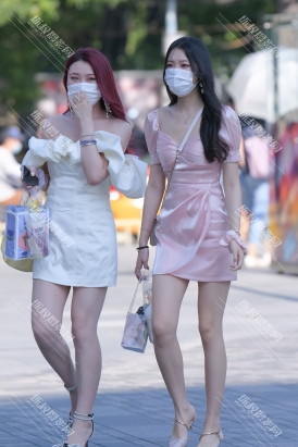 【J3549】性感粉裙美女