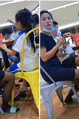 制服黑丝销售辣妈下班拖鞋休闲晾脚[699M]