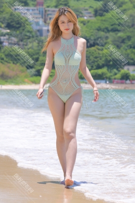 【梦舒】绿色比基尼美女